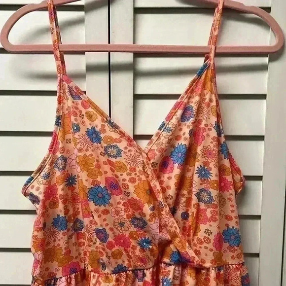 Floral Spaghetti Strap Dress Size XL - Picture 2 of 7